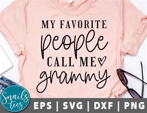 My Favorite People Call Me Grammy Svg Png Dxf Mothers Day Etsy