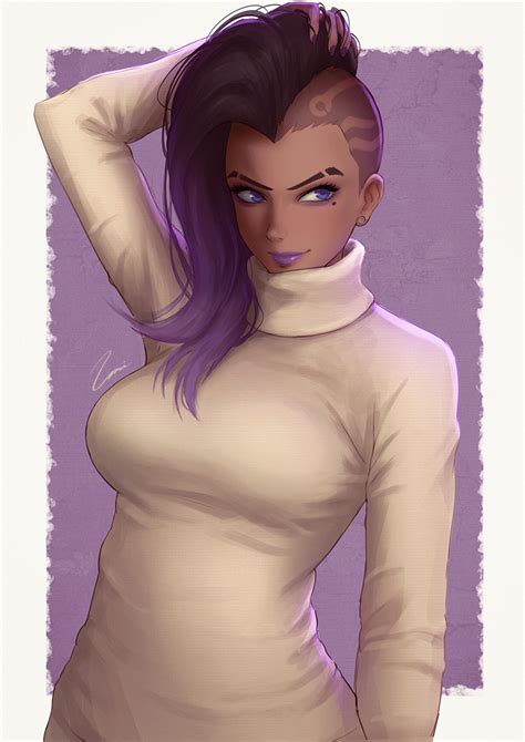 Umigraphics Sombra Overwatch Overwatch Overwatch 1 Bad Id Bad Pixiv Id 1girl Arm Up