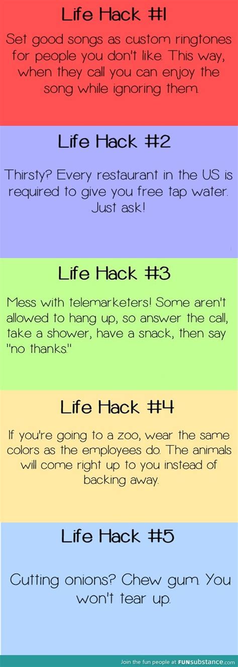 5 Life Hacks Funsubstance
