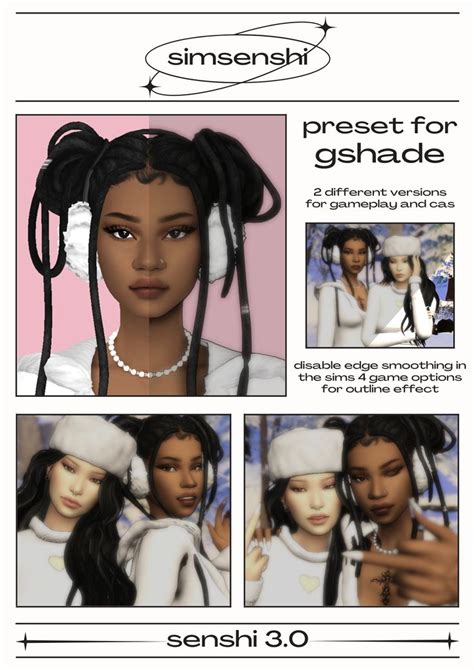 Senshi Gshade Preset Simsenshi On Patreon In Sims Sims Hot