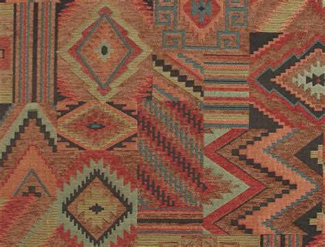 Native American Southwestern Upholstery Fabric Woven