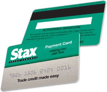 Mobile apps and online payment features. Stax Payment Card - Stax Trade Centres