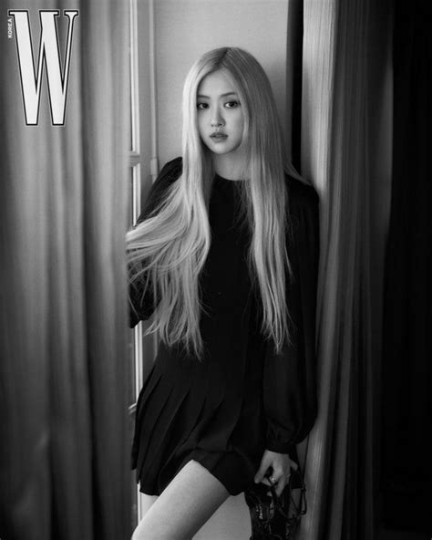 Blackpinks Rosé Shows Off Her Sexy Side In New W Korea Photos