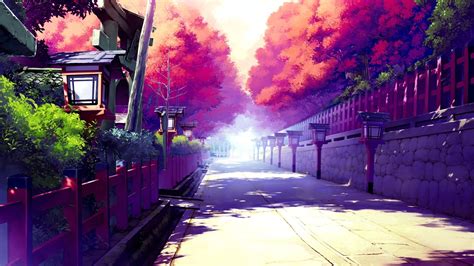48 Japanese Anime Street 1080p Wallpapers On Wallpapersafari