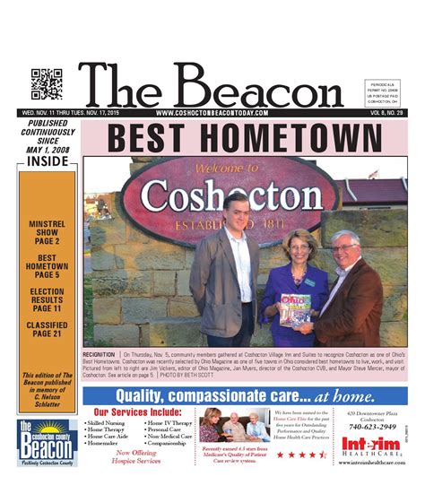 November 11 2015 Coshocton County Beacon By The Coshocton County