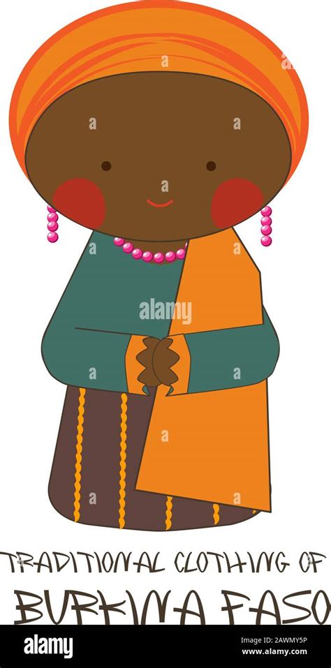 Traditional Clothing Of Africa Burkina Faso Stock Vector Image And Art