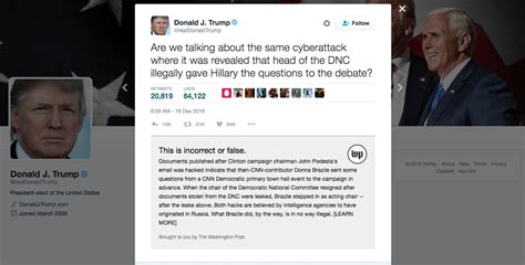 Now You Can Fact Check Trump’s Tweets — In The Tweets Themselves The Washington Post
