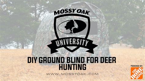 Diy Ground Blind For Deer And Turkey Hunting Mossy Oak Go