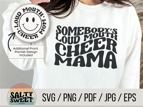 Somebody S Loud Mouth Cheer Mama SVG Cheerleading Mom Design Digital Download Etsy