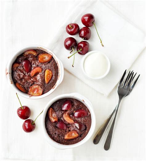 Hot Chocolate Cherry Pots 2 Mins And Done — Including Cake Vegan Baking Dessert Healthy