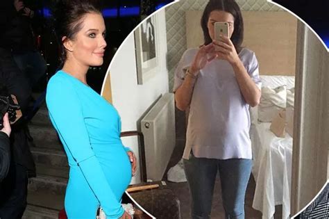 Helen Flanagan Shows Off Her Blooming Baby Bump As She Tries Out