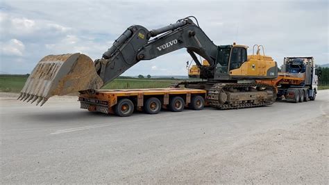 Loading And Transporting The Volvo Ec700 Excavator Fasoulas Heavy