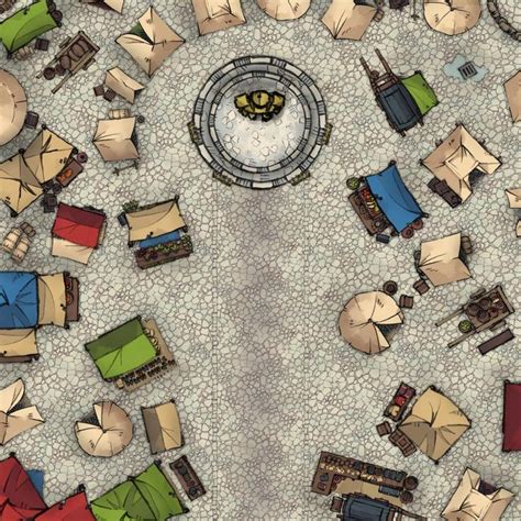 Baldurs Gate The Wide 30x30 Battlemaps Fantasy City Map