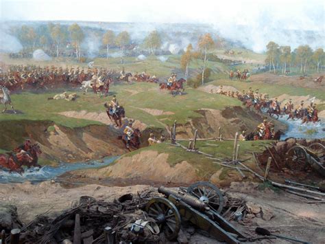 Battle Of Borodino Field At Moscow River