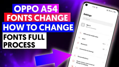 Oppo A54 Fonts Change How To Change Fonts In Oppo A54 Full Process