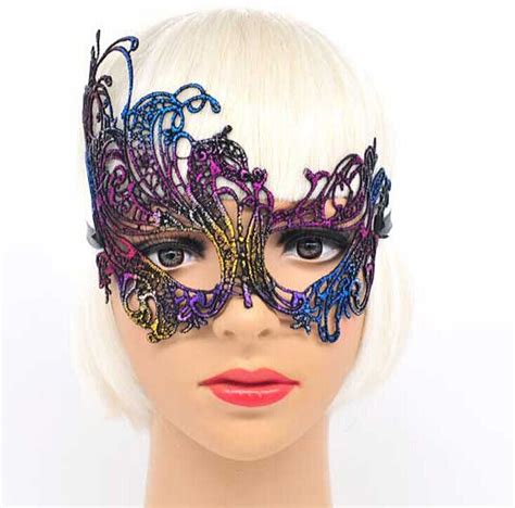 Lace Bronzing Mask Eye Sexy Masquerade Ball Halloween Party Dress Costume Party Masks In Party