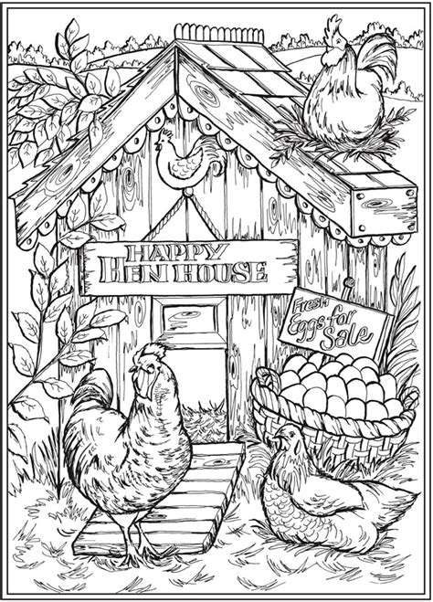 Farm Animal Coloring Pages For Adults Lalocades