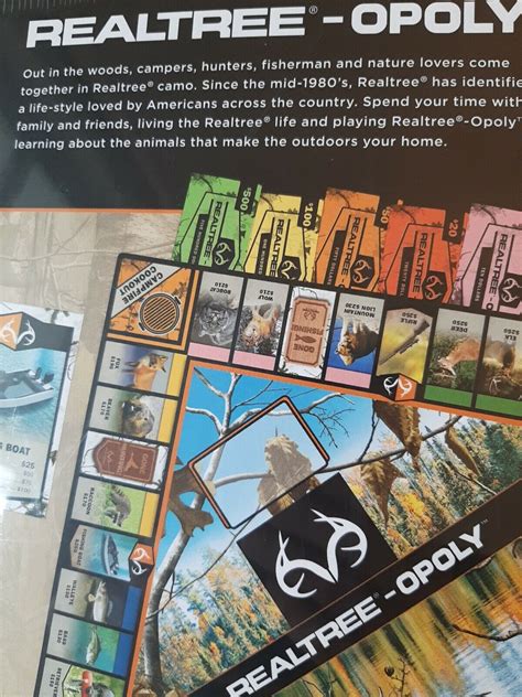 Realtree Opoly Hunting Board Game Collectors Edition Monopoly