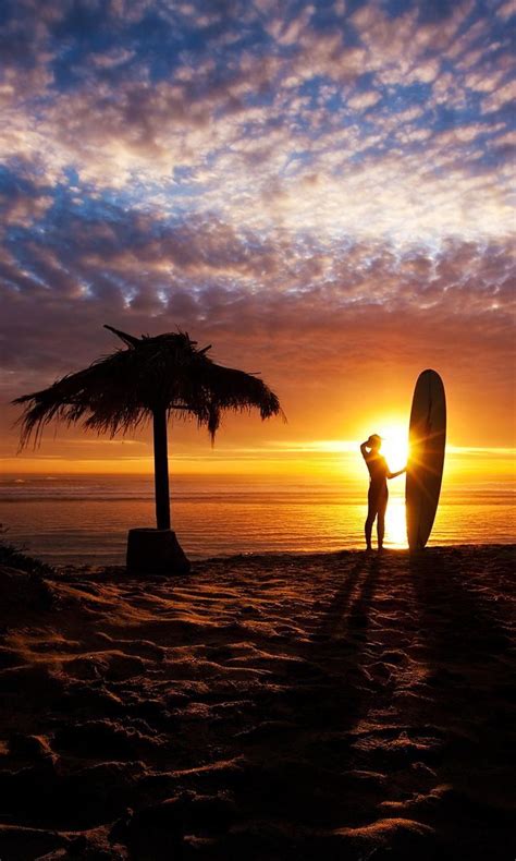 Pin By Paradise On Sunsets Beautiful Sunset Surfing Photo