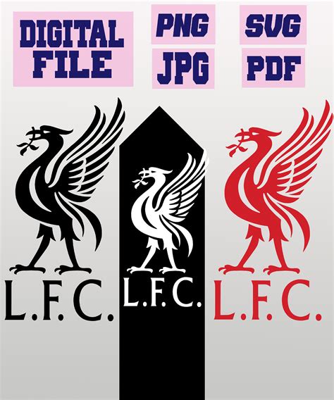 Svgpngpdf Liverpool Liver Bird Logoinstant Download Etsy