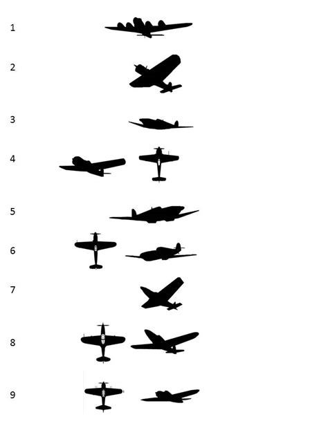 Ww2 Plane Silhouette At Getdrawings Free Download