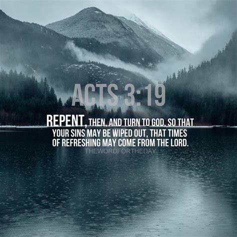Repentancerepentbible Verseacts 319christian Quotesmountains