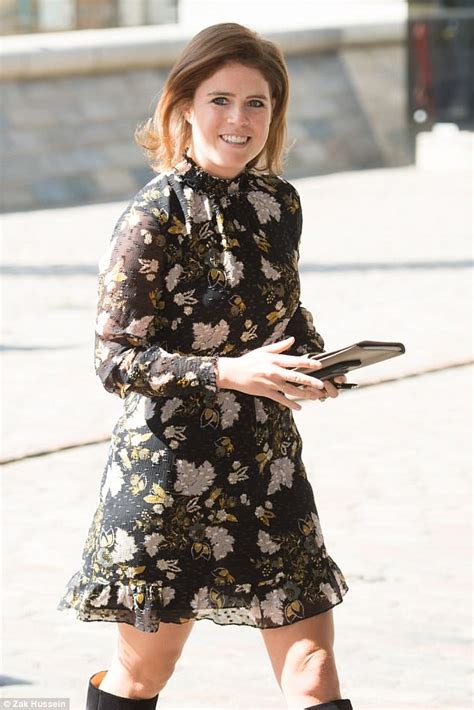 Princess Eugenie Flashes Her Legs In A Very Daring Floral Dress Daily