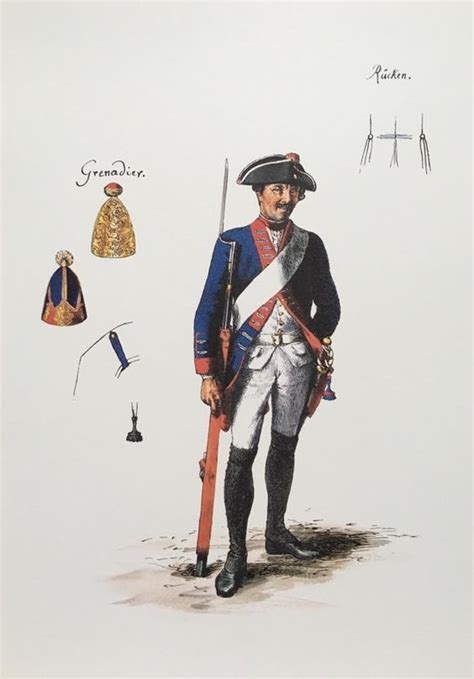 Prussia Infantry Regiment Nr 8 1806 Von Ruits Musketeer By Adolph Menzel Guerres