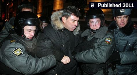 Russian Opposition Members Protest Arrests Of Their Leaders The New