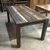 Pictures of Reclaimed Wood Dining Table