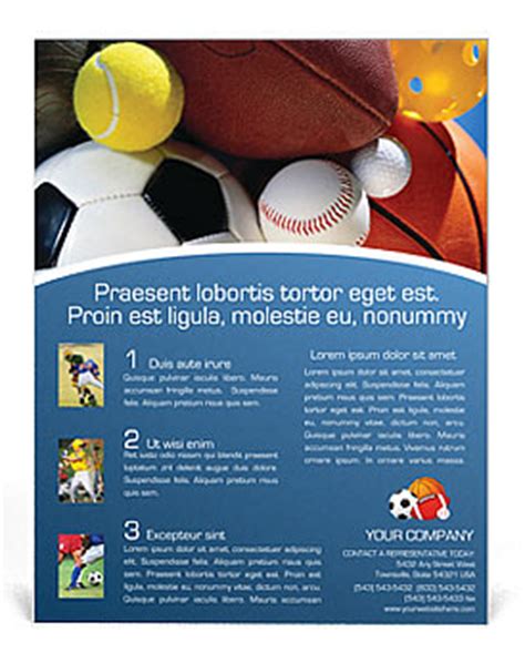 sport flyer template design id