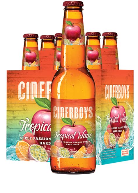 Ciderboys Tropical Wave Hard Cider 6 Pack12 Oz Bottles Beverages2u