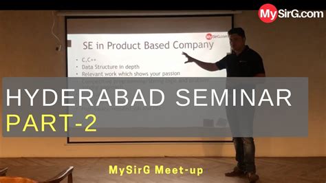 How To Prepare For Product Based Companies Hyd Seminar Part 2