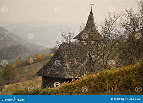 Traditional Wood Church In Maramures Stock Image Image Of View Front