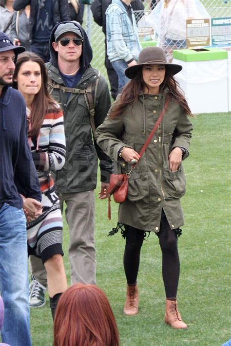 Jamie looked stunning in a long. Bryan Greenberg and Jamie Chung braved the rain to see ...