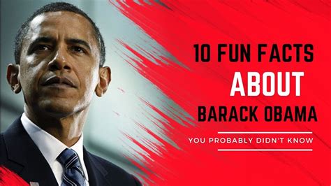 10 Fun Facts About Barack Obama You Probably Didnt Know Youtube