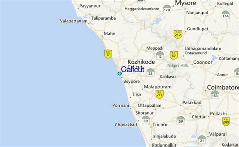 Calicut Tide Station Location Guide