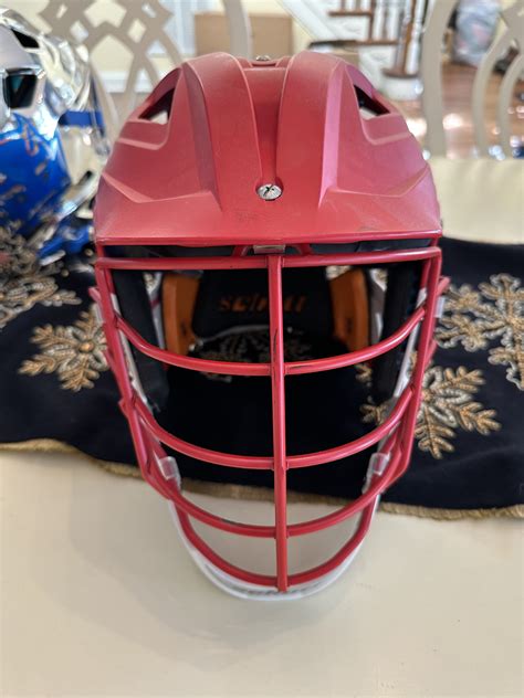 Cornell Big Red Game Used Worn Stx Stallion 600 Helmet Sidelineswap