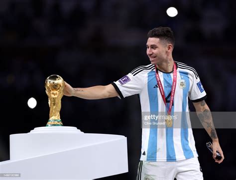 Gonzalo Montiel Of Argentina Touches The Fifa World Cup Qatar 2022