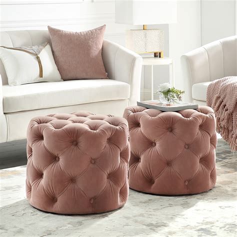 Download 23 Round Tufted Ottoman Coffee Table