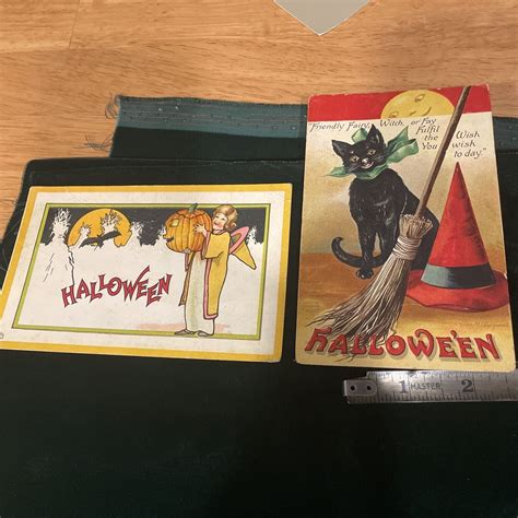 Two Vintage Halloween Postcards Ebay