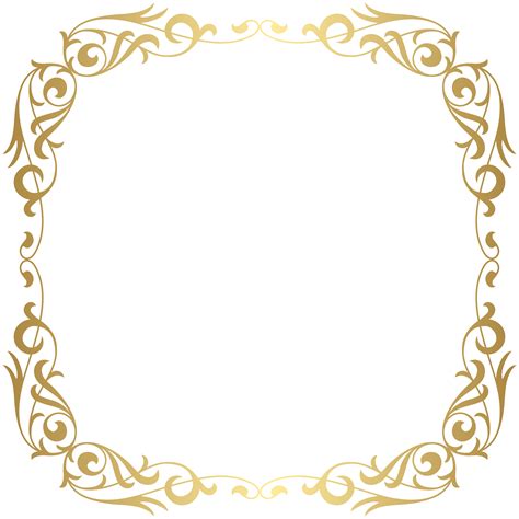Luxury Gold Title Border Frame Png Transparent Background Download