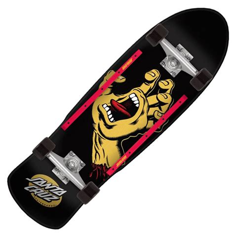 Santa Cruz Skateboards Screaming Hand 80 S Cruiser Black Complete
