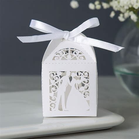 Bridal Shower Favor Boxes Bride And Groom Boxes 10 Pack Etsy