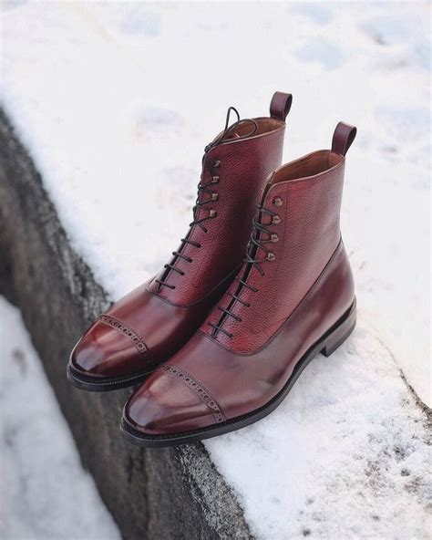 Burgundy winter boot | Mens dress boots, Boots, Dress shoes men