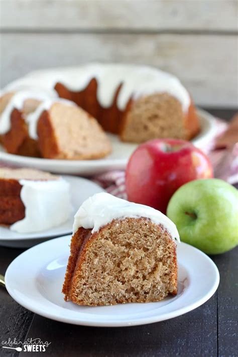 Apple Bundt Cake With Cream Cheese Frosting Celebrating Sweets