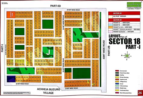 Layout Plan Of Sector 18 Part J Yamuna Expressway Authority ~ Industry