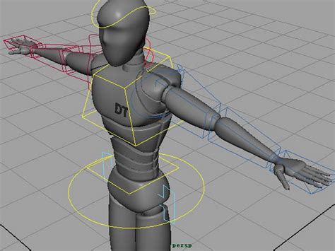 Human Robot Rigged 3d Model Maya Files Free Download Cadnav