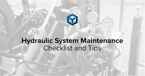 Hydraulic System Maintenance Checklist And Tips Yorkpmh