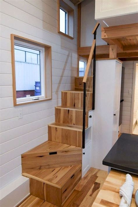 37 Amazing Loft Stair For Tiny House Ideas Tiny House Stairs Tiny